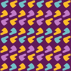Seamless pattern with alternating geometric elements.