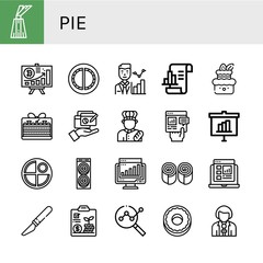 pie icon set