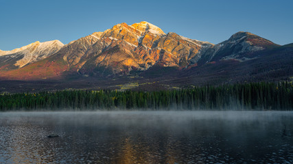 Pyramid Lake, Jasper Alberta Kanada travel destination