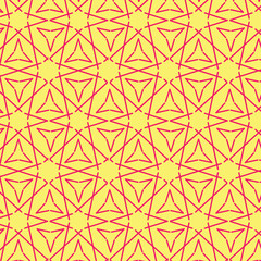 seamless star pattern. pattern with star shapes on yellow and red texture.
