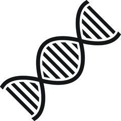 DNA strand molecule vector icon