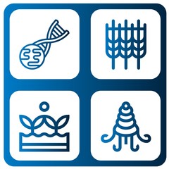 Set of gluten icons