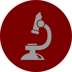 microscope, science vector icon 