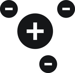 Molecule simple vector icon