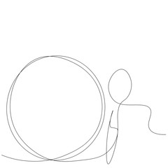 Restaurant background with spoon and plate, vector illustration