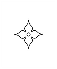 flower line icon,vector best line design icon.