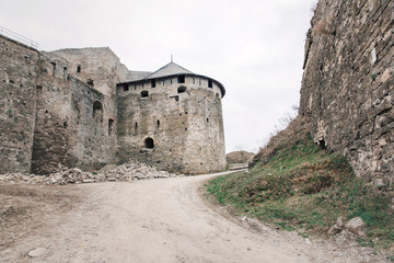 Fototapeta na wymiar Kamianets-Podilskyi Castle. National Historical-Architectural Sanctuary in Ukraine