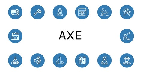 axe icon set