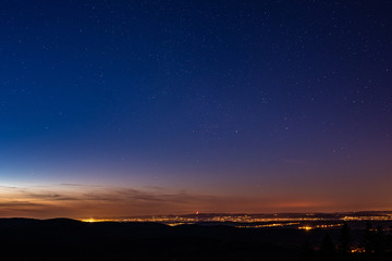 noc, niebo, sundown, iskra, woda, gród, krajobraz, księzyc, chmura, atramentowy, słońce, gwiazda, blękit, charakter, morski, jezior, wschody, wieczorny, horyzont, miejsce, góra, aurora borealis, gwiaz © Kamil