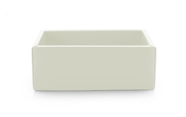 white box on white background