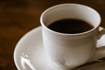 カフェのコーヒー / クローズアップ