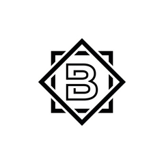 BB B letter logo design icone