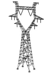 high voltage tower blueprint