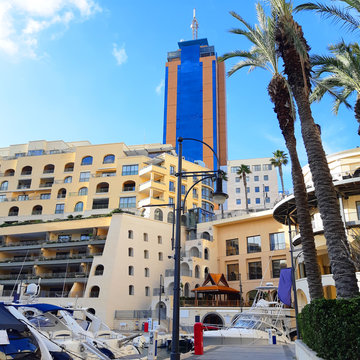 Malta, St. Julian's_ Portomaso port and Tower