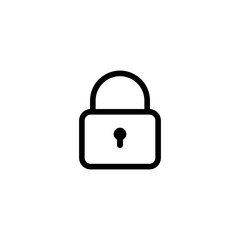 lock icon, lock sign and symbol vector design