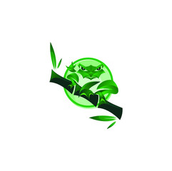 frog illustration logo