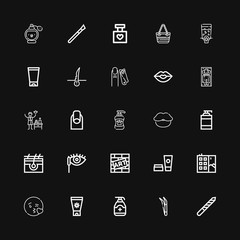 Editable 25 cosmetic icons for web and mobile