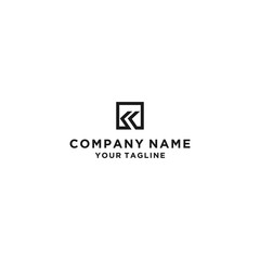 K letter logo icon illustration vector design