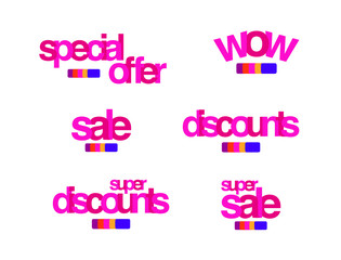 ícones para vendas como sacolas, targets, tags, etiquetas, promoções, para acoes na black friday ou em qualquer outro momento promocional.  