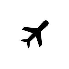 Obraz premium airplane icon, airplane sign and symbol vector design
