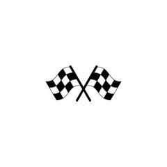 racing flag icon, racing flag sign and symbol vector design