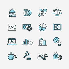 business and marketing icons set
