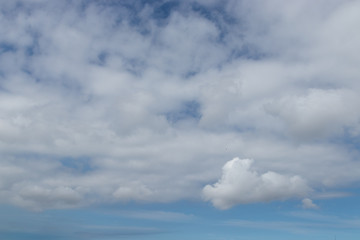 blue sky with clouds