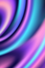 Abstract modern liquid violet background. Soft light spectral colors. Spectacular texture with chaotic waves. Halftone effect. Trendy minimalistic look for mobile phones, cards, posters, banners.