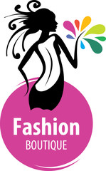 vector logo girls, fashion, beautiful, illustration, female