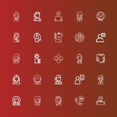 Editable 25 consultant icons for web and mobile