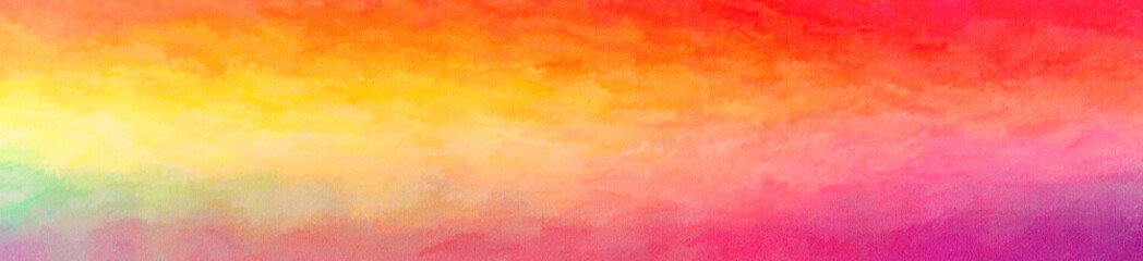 Fototapeta premium Abstract illustration of orange, pink, red Wax Crayon background