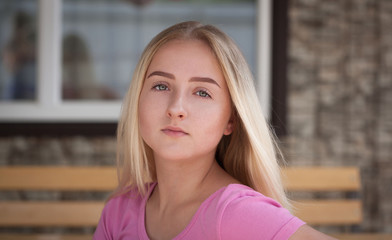  Face, gray eyes, close up