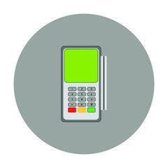 credit card reader. illustration for web and mobile design.