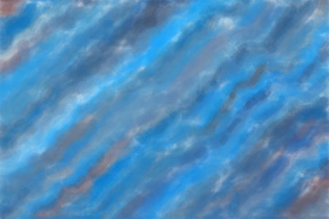 Blue and brown waves Watercolor with low coverage abstract paint background.