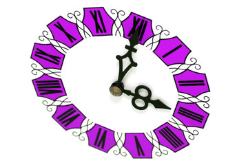 White clock with Roman numerals