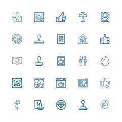 Editable 25 ok icons for web and mobile