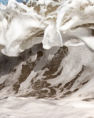 water flowing into the water