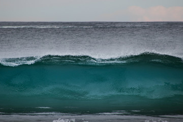 wave breaking on the beach