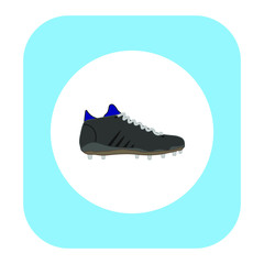 Sneakers with cleats to play on football turf. illustration for web and mobile design.
