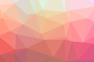 Illustration of abstract Red horizontal low poly background. Beautiful polygon design pattern.