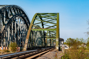 Elbbrücken mit Stahlkonstruktion in Hamburg 