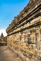 Fototapeta premium Borobudur Temple in Central Java. UNESCO world heritage in Indonesia