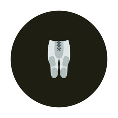 american football pants with protections. illustration for web and mobile design.