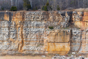 Niagara Escarpment quarry at Greenleaf, Wisconsin