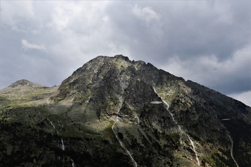 mountain landscape with clouds