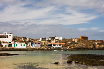 Fototapeta na wymiar Bay of Oasis/Majanicho, Fuerteventura, Canary Islands, Spain, Europe,