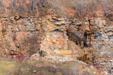 Niagara Escarpment quarry at Greenleaf, Wisconsin