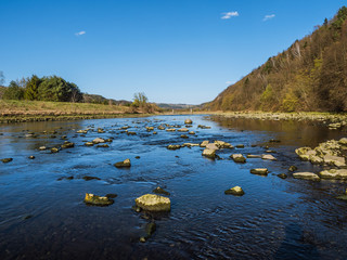 Dunajec, rożnów, wiosna - obrazy, fototapety, plakaty