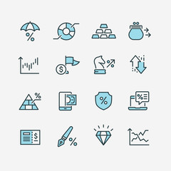 business and marketing icons set
