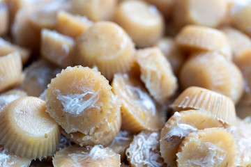 Banana, coconut dessert, Thai dessert, local food.